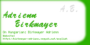 adrienn birkmayer business card